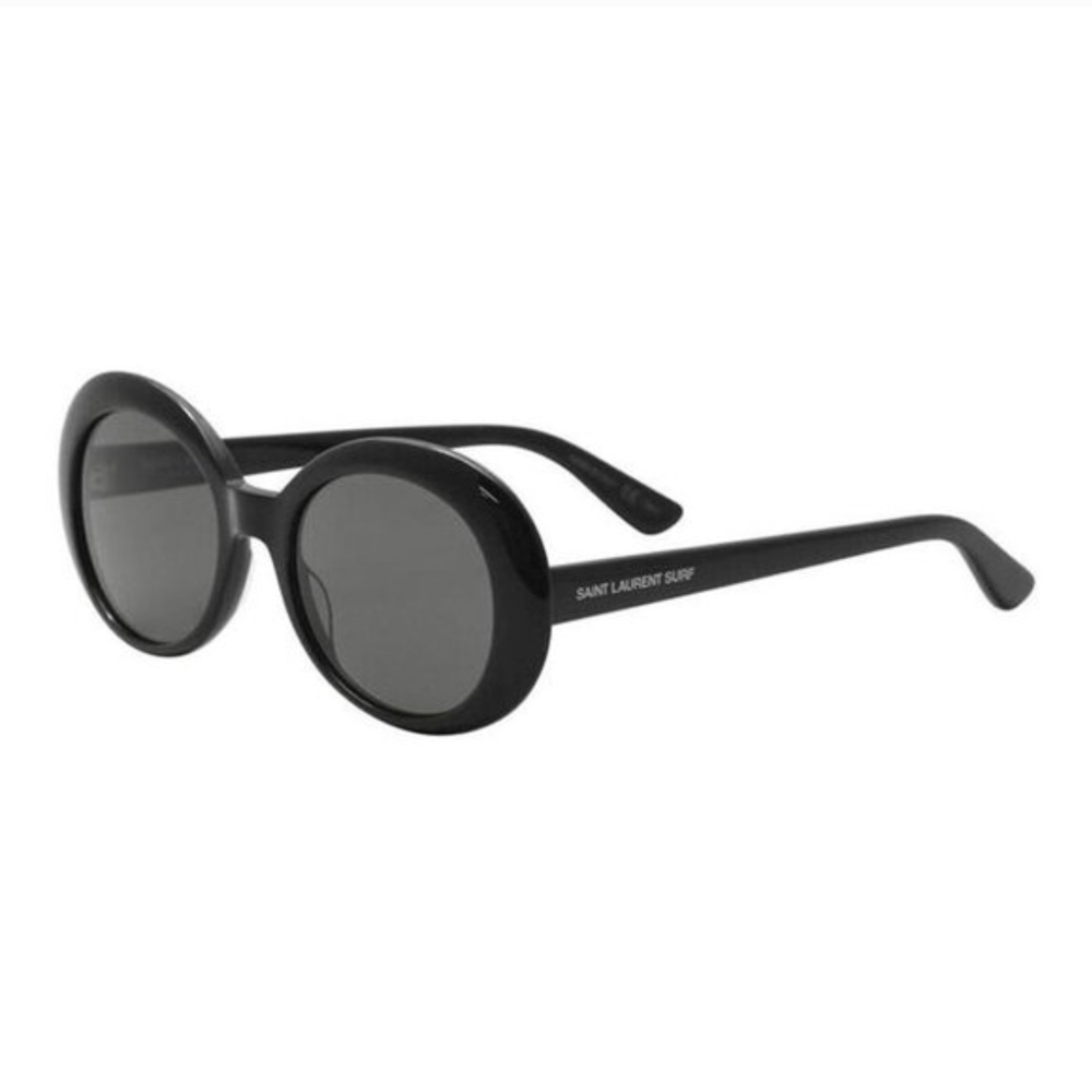 NEW AUTH Saint Laurent SL98 CALIFORNIA 002 Shiny Black/Grey Sunglasses